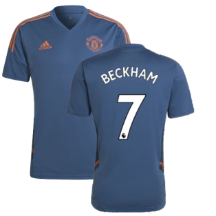 2022-2023 Man Utd Training Shirt (Blue) (BECKHAM 7)
