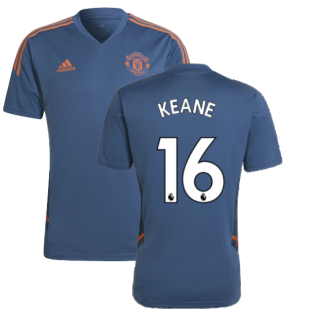 2022-2023 Man Utd Training Shirt (Blue) (KEANE 16)