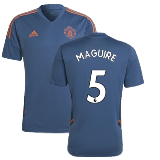 2022-2023 Man Utd Training Shirt (Blue) (MAGUIRE 5)