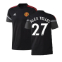 2022-2023 Man Utd Training Tee (Black) (ALEX TELLES 27)