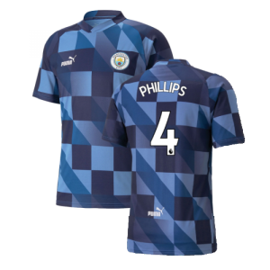 2022-2023 Manchester City Pre-Match Jersey (Blue-Navy) (Phillips 4)