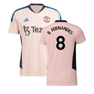 2022-2023 Manchester United Condivo Training Jersey (Pink) (B FERNANDES 8)