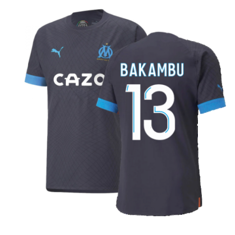 2022-2023 Marseille Authentic Away Shirt (BAKAMBU 13)