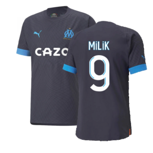 2022-2023 Marseille Authentic Away Shirt (MILIK 9)