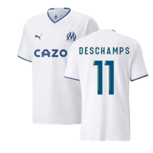 2022-2023 Marseille Authentic Home Shirt (DESCHAMPS 11)