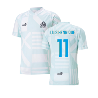 2022-2023 Marseille Pre-Match Jersey (Blue) (LUIS HENRIQUE 11)