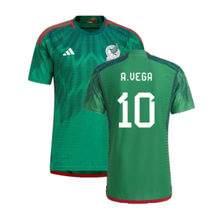 2022-2023 Mexico Authentic Home Shirt (A.VEGA 10)