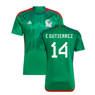 2022-2023 Mexico Home Shirt (E GUTIERREZ 14)