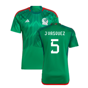 2022-2023 Mexico Home Shirt (J VASQUEZ 5)