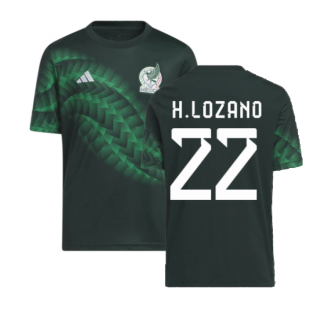 2022-2023 Mexico Pre-Match Shirt (Green) - Kids (H.LOZANO 22)