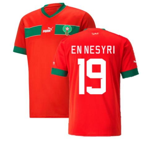 2022-2023 Morocco Home Shirt (EN NESYRI 19)