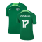 2022-2023 Nigeria Dri-Fit Training Shirt (Green) (CHUKWUEZE 17)