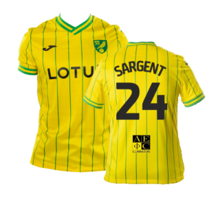 2022-2023 Norwich City Home Shirt (SARGENT 24)