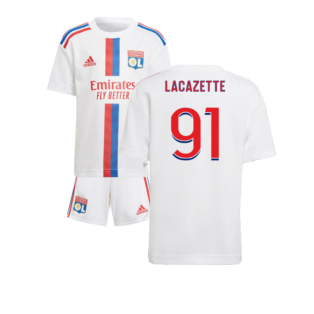 2022-2023 Olympique Lyon Home Mini Kit (LACAZETTE 91)