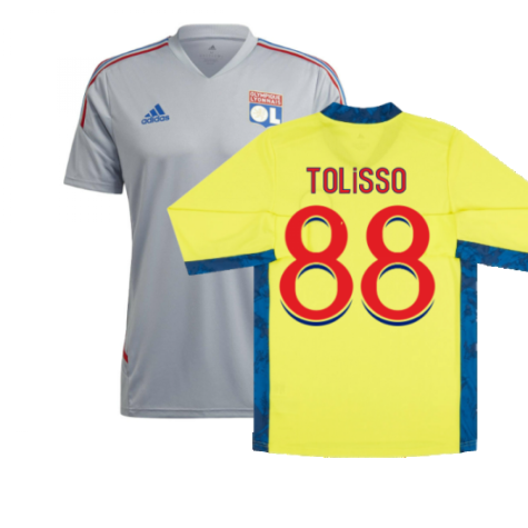 2022-2023 Olympique Lyon Training Jersey (Halo Silver) (TOLISSO 88)