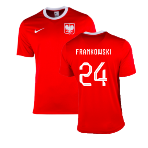 2022-2023 Poland Away Dri-Fit Football Shirt (Frankowski 24)