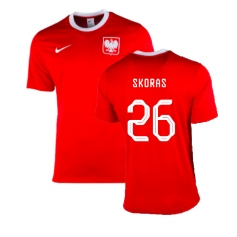 2022-2023 Poland Away Dri-Fit Football Shirt (Skoras 26)