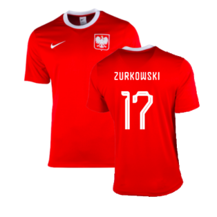 2022-2023 Poland Away Dri-Fit Football Shirt (Zurkowski 17)