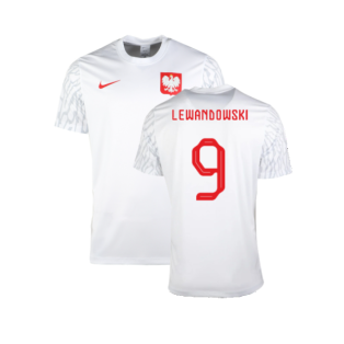 2022-2023 Poland Home Dri-Fit Shirt (Kids) (LEWANDOWSKI 9)