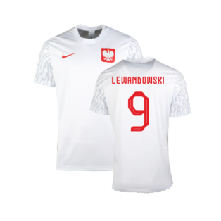 2022-2023 Poland Home Dri-Fit Shirt (Kids) (LEWANDOWSKI 9)