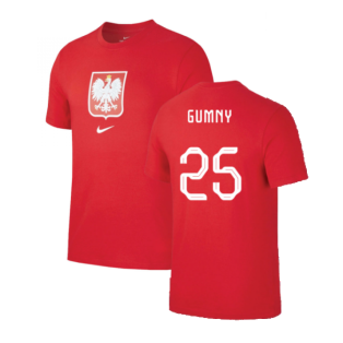 2022-2023 Poland World Cup Crest Tee (Red) (Gumny 25)