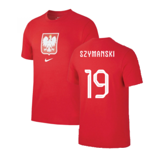 2022-2023 Poland World Cup Crest Tee (Red) (Szymanski 19)