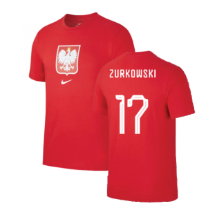 2022-2023 Poland World Cup Crest Tee (Red) (Zurkowski 17)