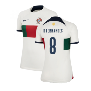 2022-2023 Portugal Away Shirt (Ladies) (B Fernandes 8)