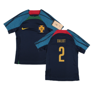 2022-2023 Portugal Dri-Fit Training Shirt (Navy) (Dalot 2)
