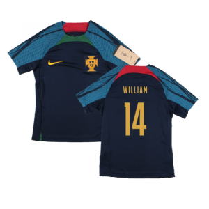 2022-2023 Portugal Dri-Fit Training Shirt (Navy) (William 14)
