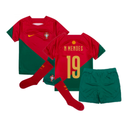 2022-2023 Portugal Home Mini Kit (N Mendes 19)