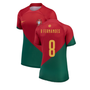 2022-2023 Portugal Home Shirt (Ladies) (B Fernandes 8)