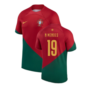 2022-2023 Portugal Home Shirt (N Mendes 19)