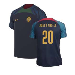 2022-2023 Portugal Strike Training Shirt (Navy) (Joao Cancelo 20)