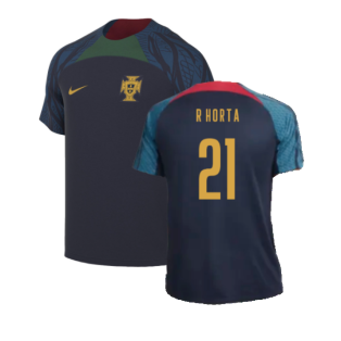 2022-2023 Portugal Strike Training Shirt (Navy) (R Horta 21)