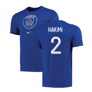 2022-2023 PSG Crest Tee (Blue) - Kids (HAKIMI 2)
