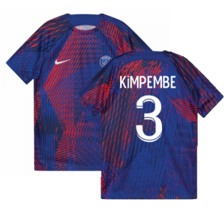 2022-2023 PSG Pre-Match Football Top (Blue) (KIMPEMBE 3)