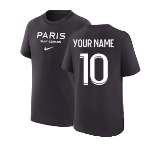 2022-2023 PSG Swoosh T-Shirt (Black) - Kids