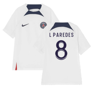 2022-2023 PSG Training Shirt (White) - Kids (L PAREDES 8)