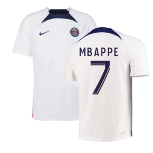2022-2023 PSG Training Shirt (White) (MBAPPE 7)