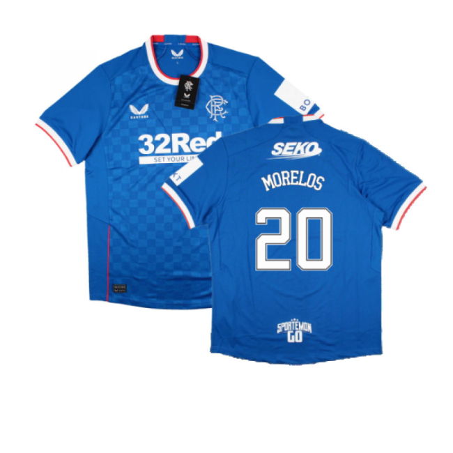 2022-2023 Rangers Home Pro Jersey (MORELOS 20)