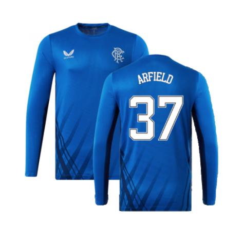 2022-2023 Rangers Long Sleeve Training Tee (Blue) (ARFIELD 37)