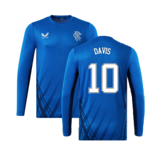 2022-2023 Rangers Long Sleeve Training Tee (Blue) (DAVIS 10)