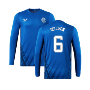 2022-2023 Rangers Long Sleeve Training Tee (Blue) (GOLDSON 6)