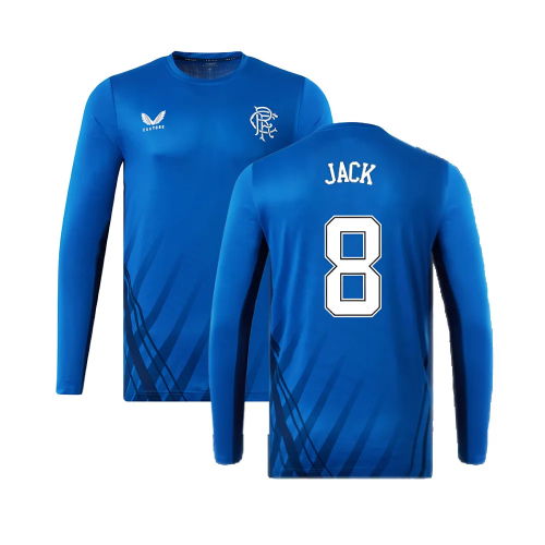 2022-2023 Rangers Long Sleeve Training Tee (Blue) (JACK 8)