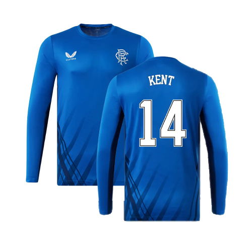 2022-2023 Rangers Long Sleeve Training Tee (Blue) (KENT 14)