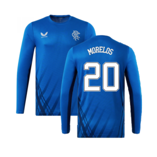 2022-2023 Rangers Long Sleeve Training Tee (Blue) (MORELOS 20)