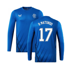 2022-2023 Rangers Long Sleeve Training Tee (Blue) (R MATONDO 17)
