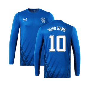 2022-2023 Rangers Long Sleeve Training Tee (Blue) (Your Name)