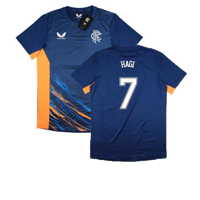 2022-2023 Rangers Match Day Tee (Navy-Orange) (HAGI 7)
